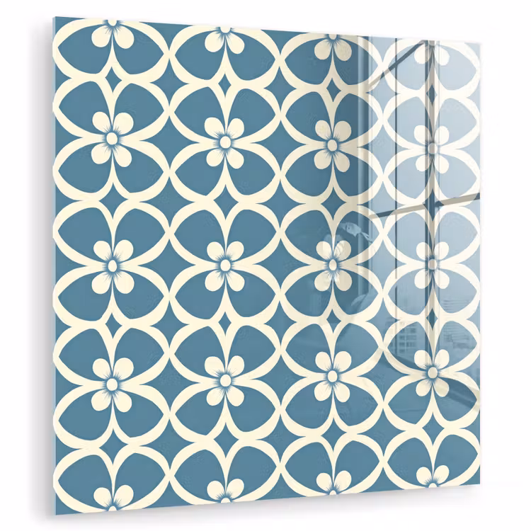 Patroon - Symmetrisch - Blauw plexiglas 5mm klein 11 -zzzproduct_nieuw