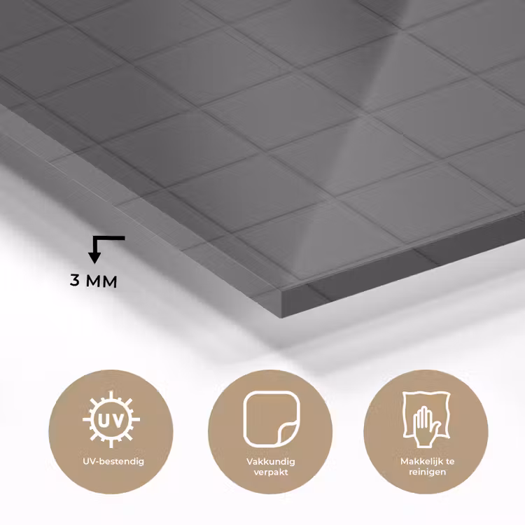 Patroon - Tegel - Antraciet plexiglas 5mm klein 11 -sfeer2
