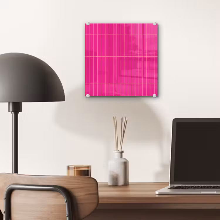 Patroon - Tegel - Magenta - Roze plexiglas 5mm klein 11 -sfeer6