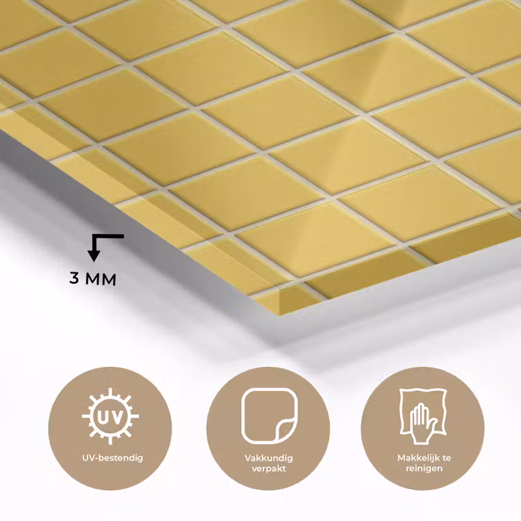 Patroon - Tegel - Okergeel plexiglas 5mm klein 11 -sfeer2