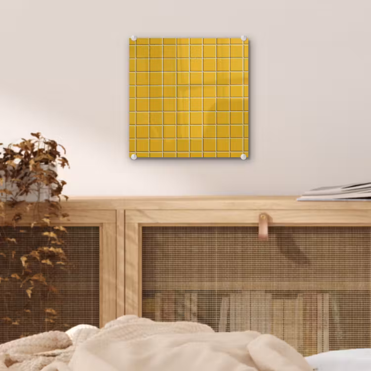 Patroon - Tegel - Okergeel plexiglas 5mm klein 11 -sfeer4