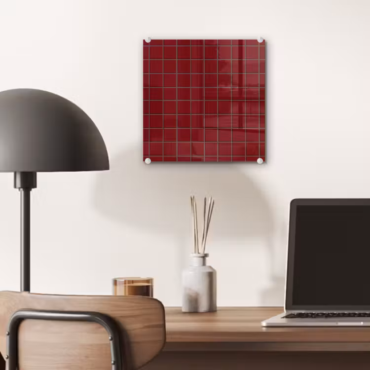 Patroon - Tegels - Burgundy plexiglas 5mm klein 11 -sfeer6