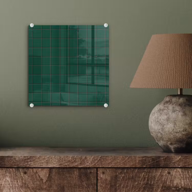 Patroon - Tegels - Dennen - Groen plexiglas 5mm klein 11 -sfeer3