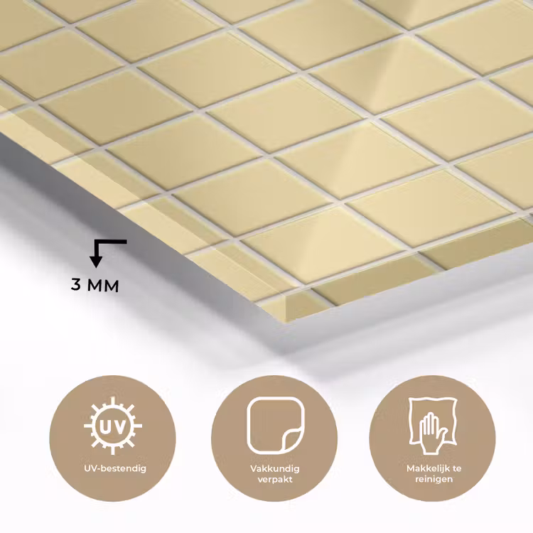 Patroon - Tegels - Geel plexiglas 5mm klein 11 -sfeer2