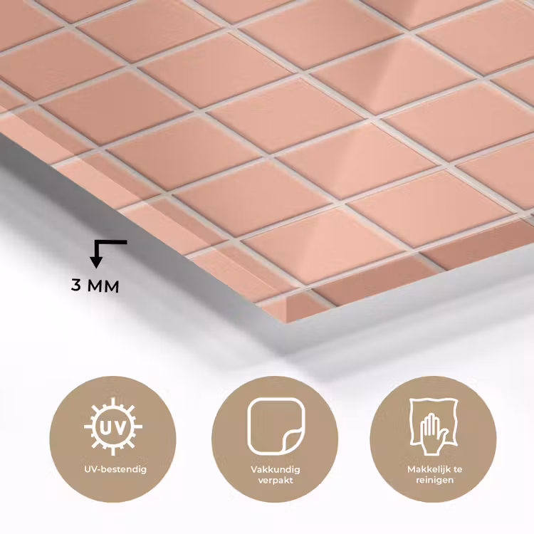 Patroon - Tegels - Perzik plexiglas 5mm klein 11 -sfeer2