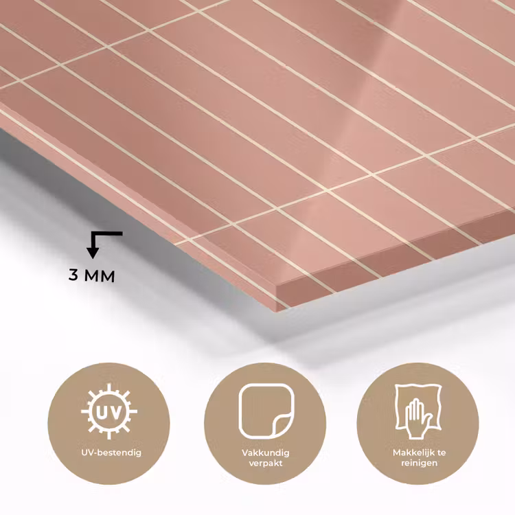 Patroon - Tegels - Terracotta plexiglas 5mm klein 11 -sfeer2