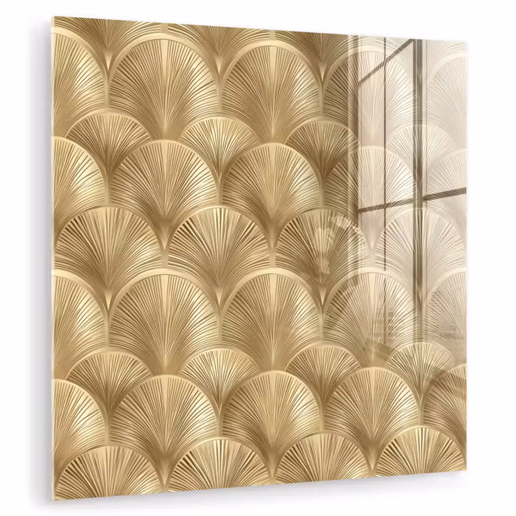 Patroon - Waaier - Goud plexiglas 5mm klein 11 -zzzproduct_nieuw