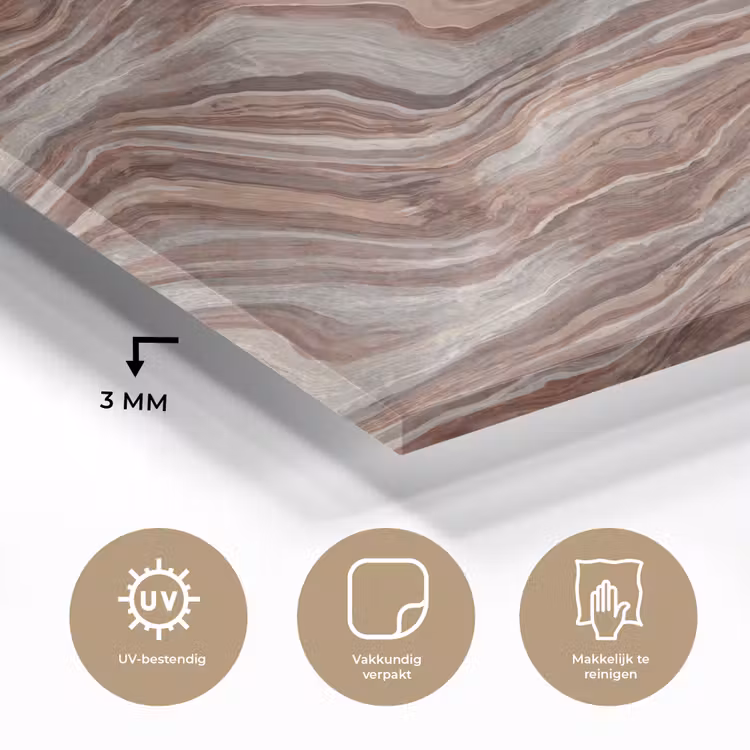 Patroon - Zandsteen - Travertijn plexiglas 5mm klein 11 -sfeer2