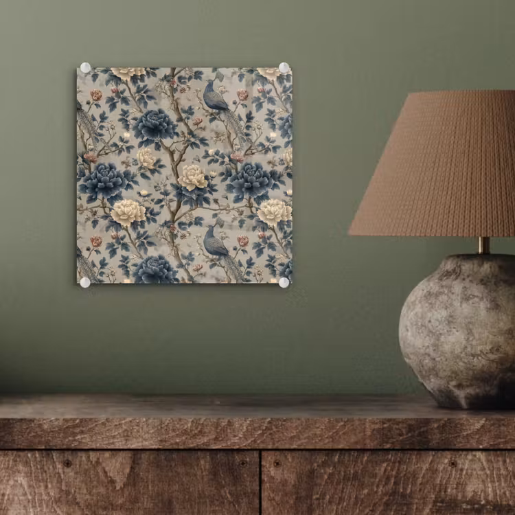 Pauw - Bloemen - Blauw plexiglas 5mm klein 11 -sfeer3