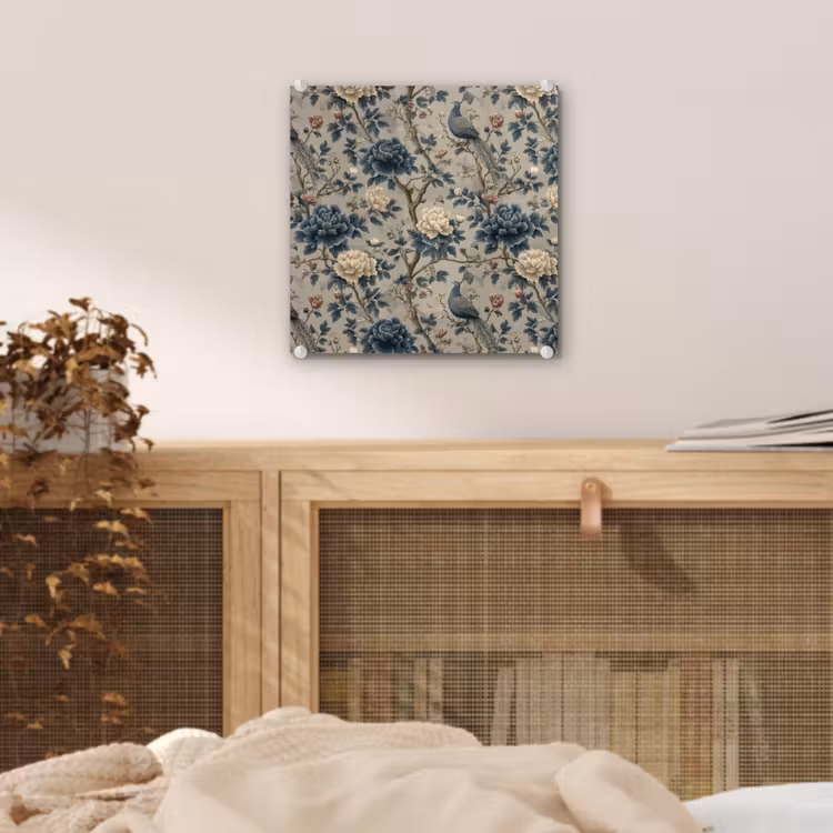 Pauw - Bloemen - Blauw plexiglas 5mm klein 11 -sfeer4