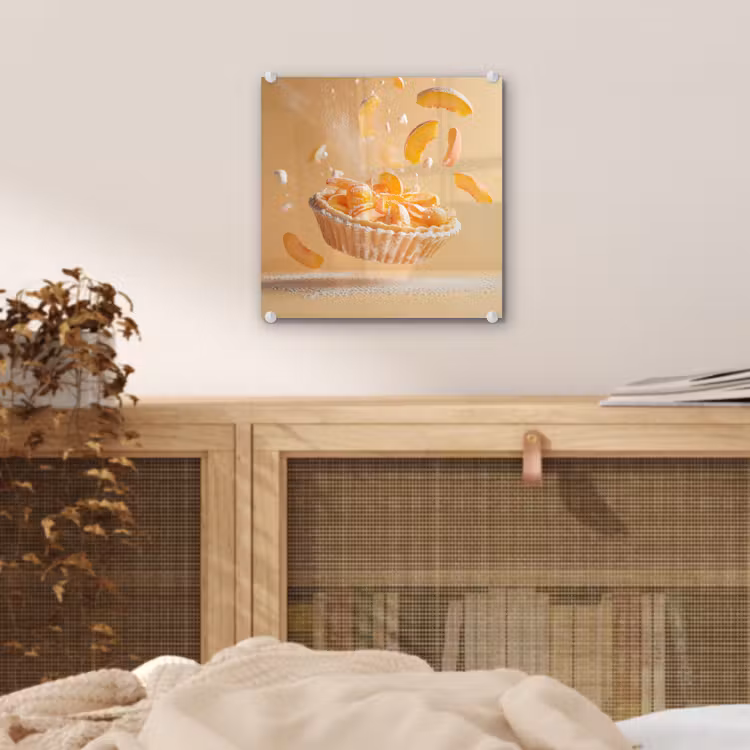 Peach - Eten - Taart - Oranje plexiglas 5mm klein -sfeer4