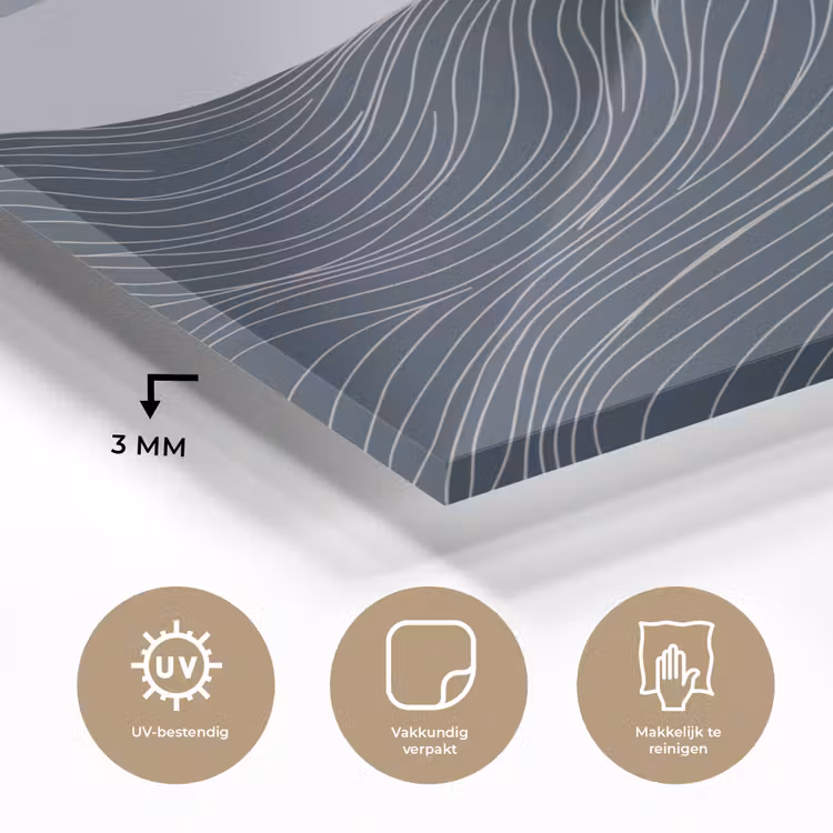Persoon - Surfen - Oceaan - Natuur - Modern plexiglas 5mm klein -sfeer2