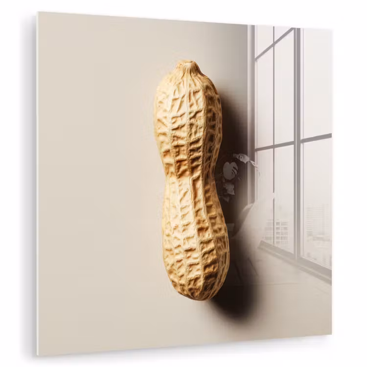 Pinda - Ruw - Beige plexiglas 5mm klein -zzzproduct_nieuw