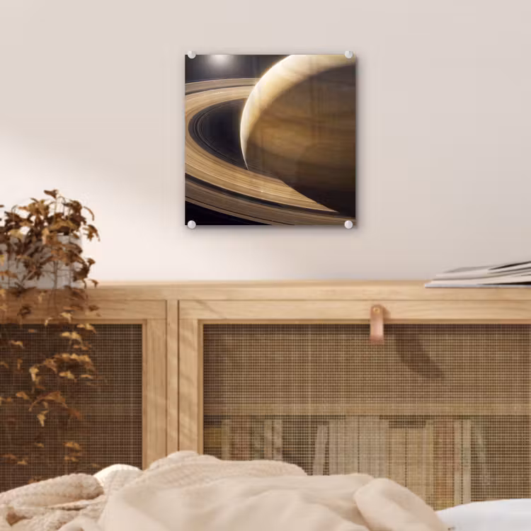 Glas schilderij - Planeet - Ringen - Ruimte - Planeet - Ringen - Ruimte plexiglas 5mm klein