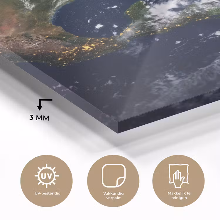 Glas schilderij - Planeet - Ruimte - Kosmos - Planeet - Ruimte - Kosmos plexiglas 5mm klein