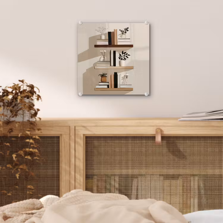 Plankjes - Boeken - Vaasjes - Planten plexiglas 5mm klein -sfeer4