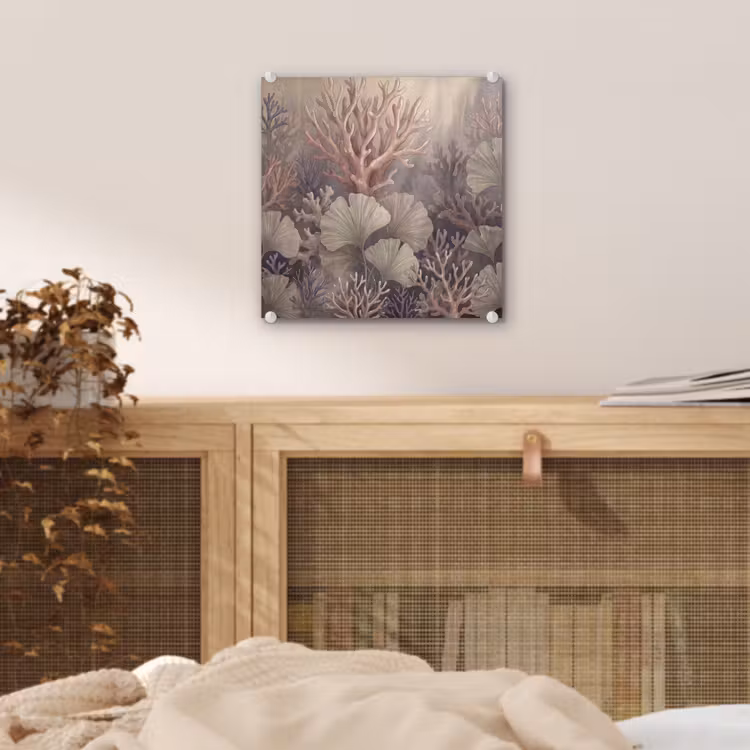 Plant - Bladeren - Zee - Illustratie - Groen plexiglas 5mm klein -sfeer4