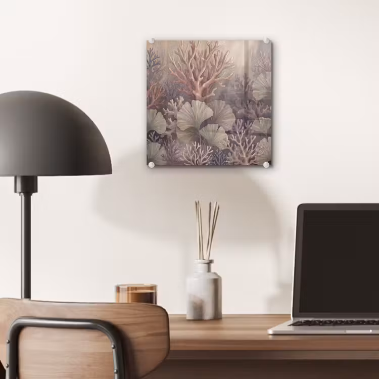 Plant - Bladeren - Zee - Illustratie - Groen plexiglas 5mm klein -sfeer6