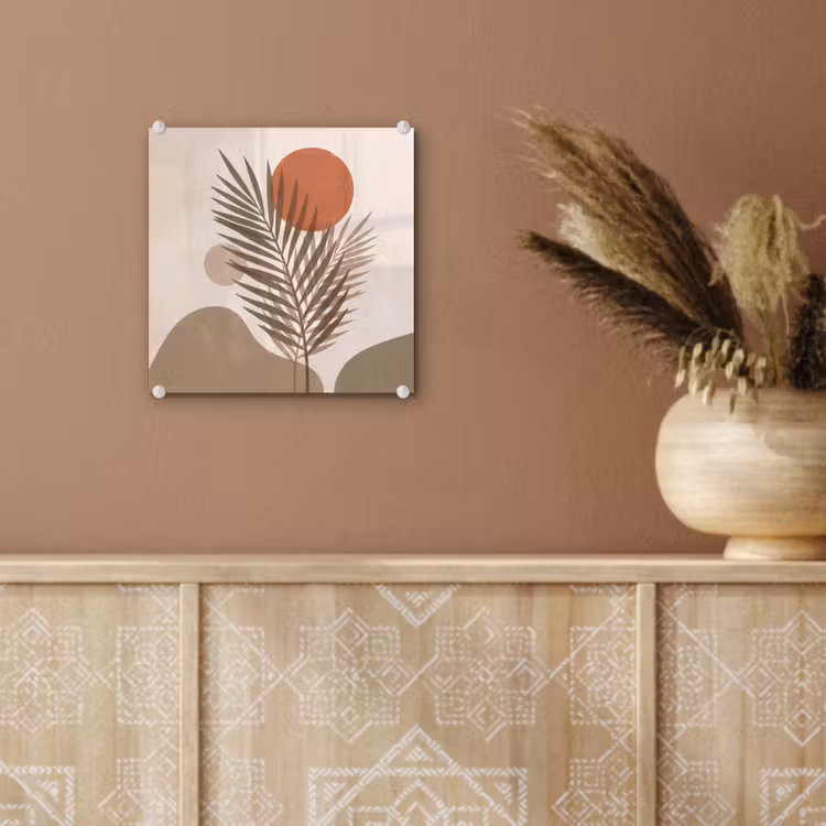 Planten - Bladeren - Abstract - Modern - Beige plexiglas 5mm klein -sfeer5