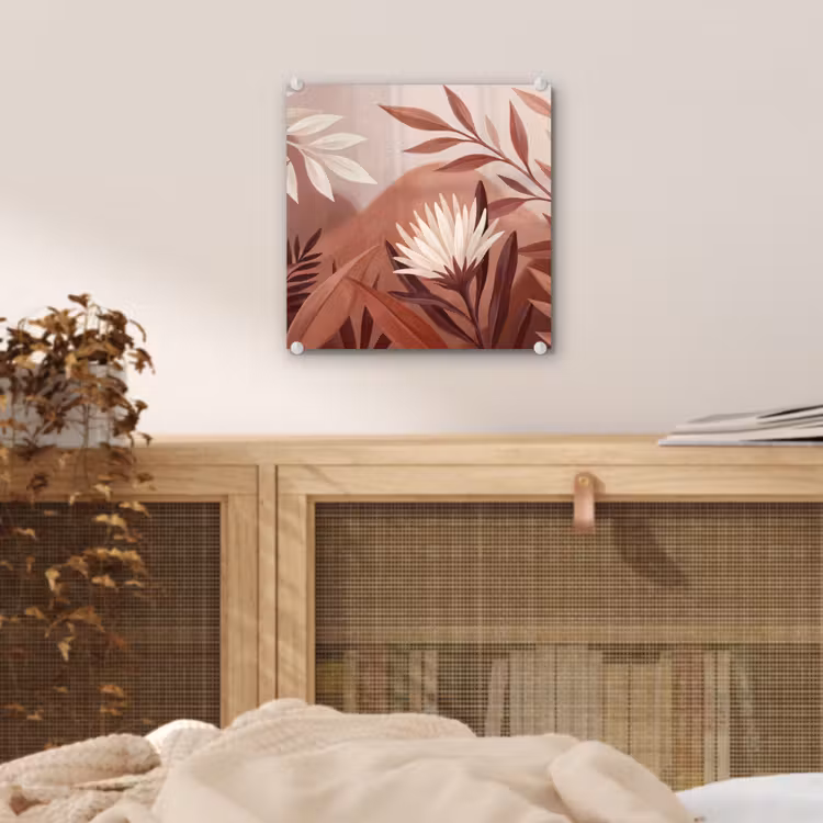 Planten - Bladeren - Botanisch - Modern - Bruin plexiglas 5mm klein -sfeer4