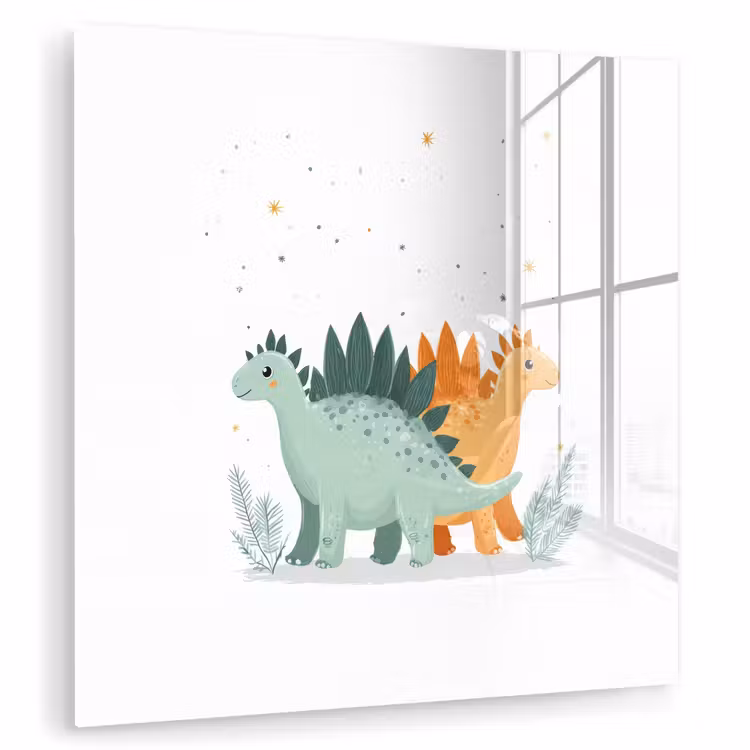 Planten - Sterren - Dinosaurussen - Oranje plexiglas 5mm klein -zzzproduct_nieuw