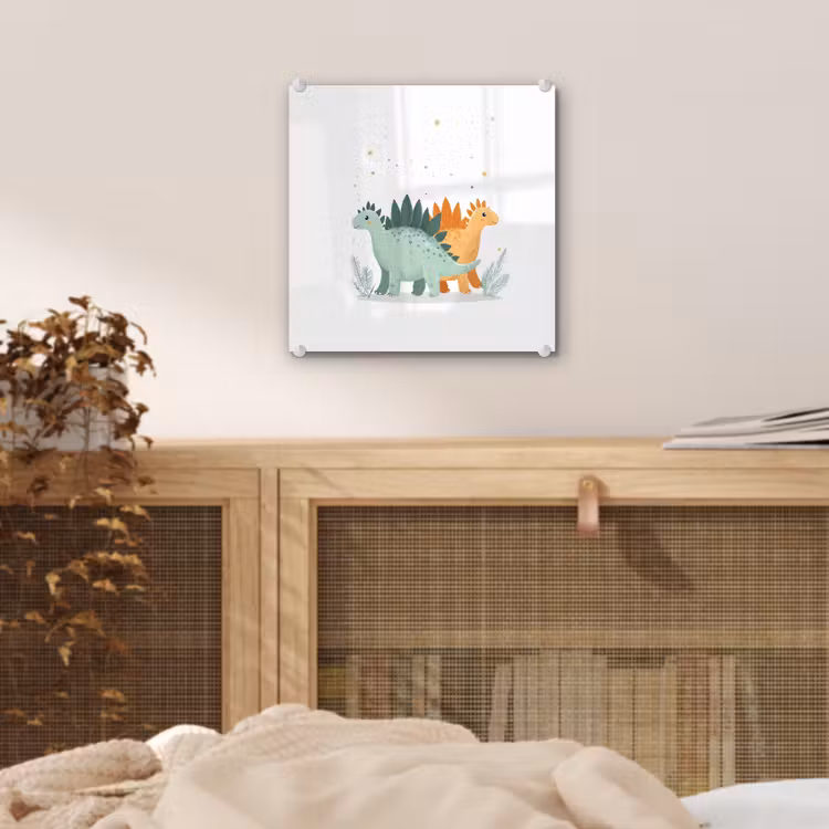 Planten - Sterren - Dinosaurussen - Oranje plexiglas 5mm klein -sfeer4