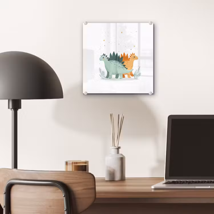 Planten - Sterren - Dinosaurussen - Oranje plexiglas 5mm klein -sfeer6