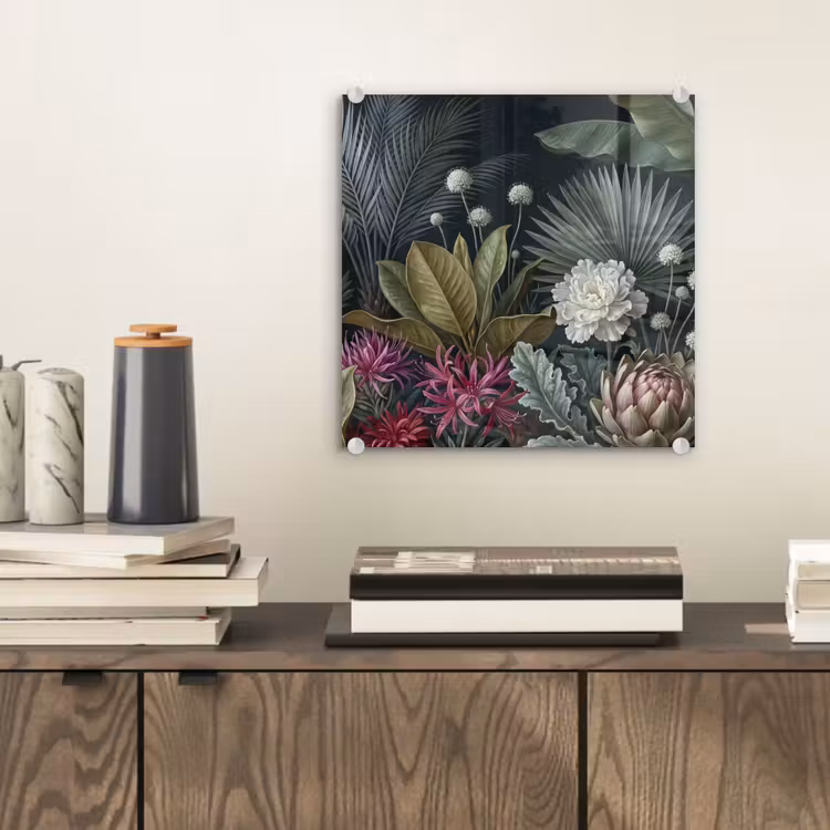 Planten - Tropisch - Botanisch - Donker - Groen plexiglas 5mm klein -sfeer1