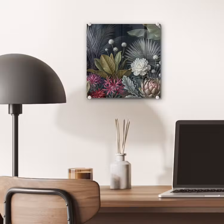 Planten - Tropisch - Botanisch - Donker - Groen plexiglas 5mm klein -sfeer6