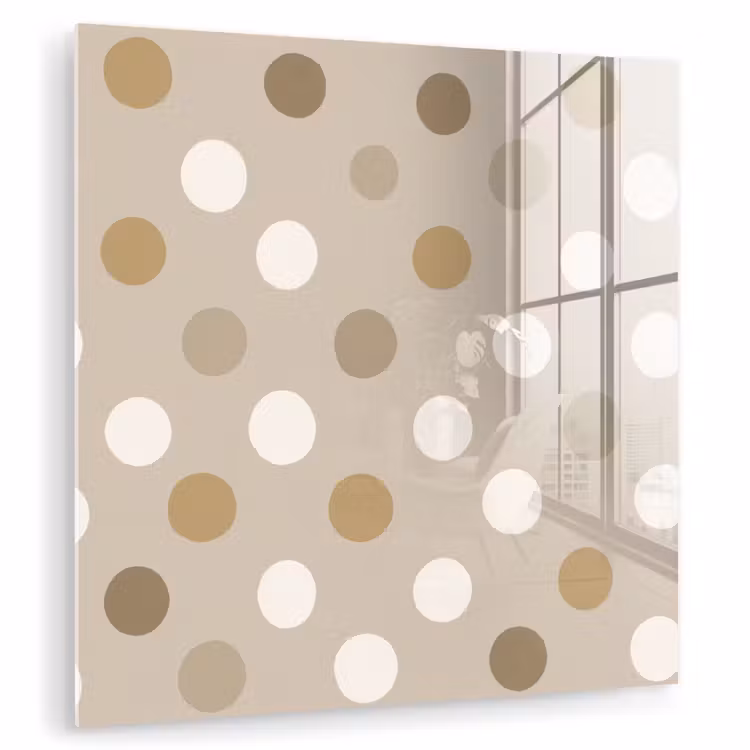 Polka - Dots - Beige plexiglas 5mm klein 11 -zzzproduct_nieuw