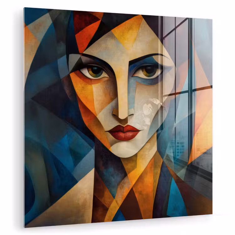 Portret - Abstract - Vormen plexiglas 5mm klein -zzzproduct_nieuw