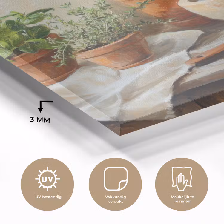 Potten - Kruiden - Hout plexiglas 5mm klein -sfeer2