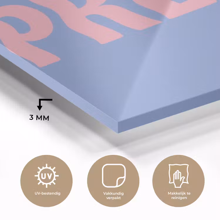 Pretty - Roze - Blauw - Golvend plexiglas 5mm klein -sfeer2