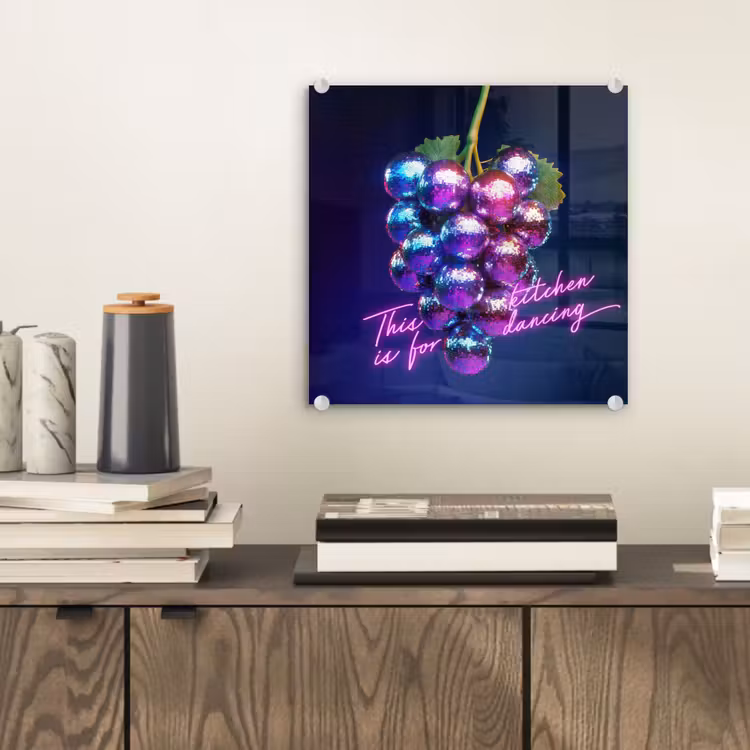 Quote - Neon - Disco - Druiven plexiglas 5mm klein -sfeer1