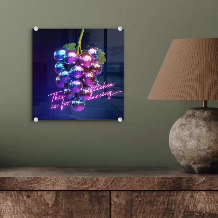 Quote - Neon - Disco - Druiven plexiglas 5mm klein -sfeer3