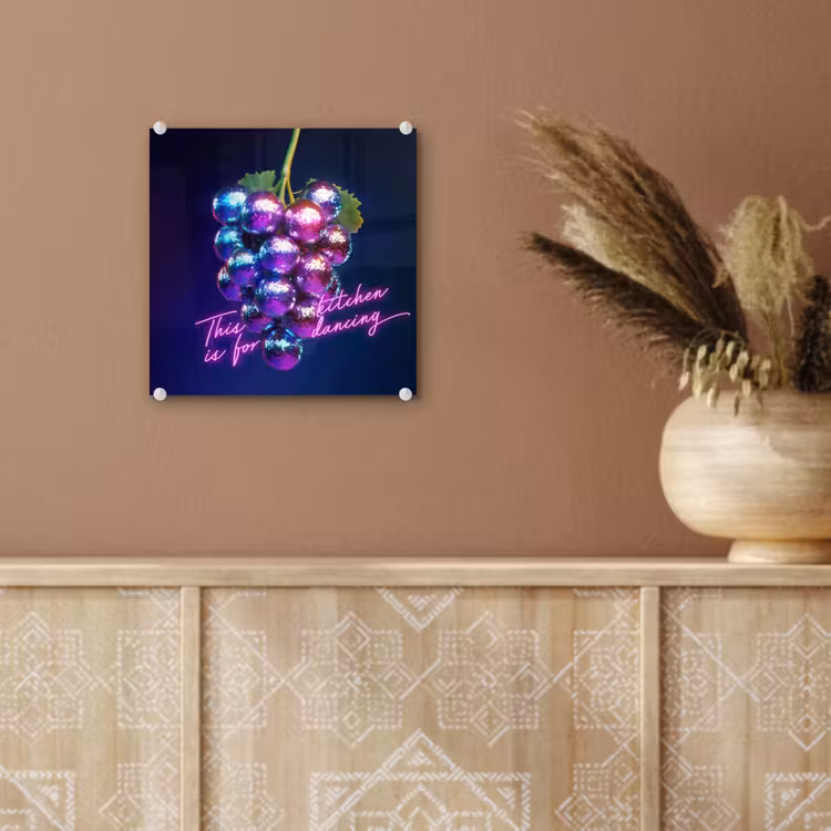 Quote - Neon - Disco - Druiven plexiglas 5mm klein -sfeer5