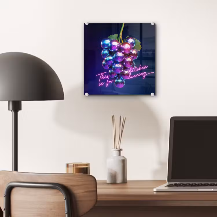 Quote - Neon - Disco - Druiven plexiglas 5mm klein -sfeer6