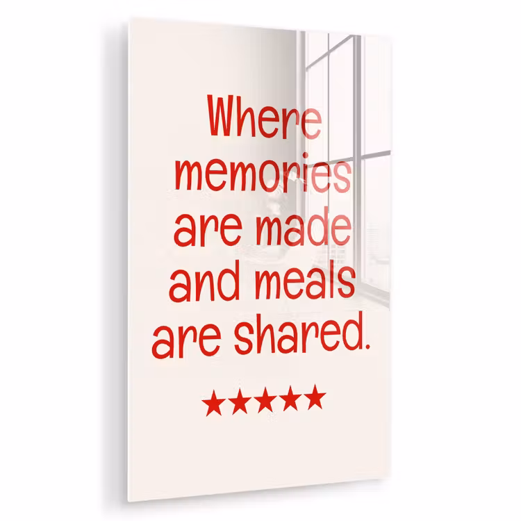 Quote - Sterren - Rood - Memories plexiglas 5mm klein -zzzproduct_nieuw