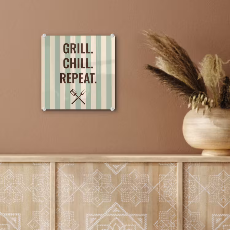 Quote - Strepen - Grill plexiglas 5mm klein -sfeer5