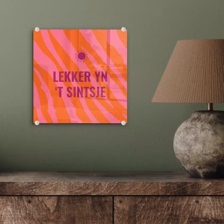 Quote - Zomer - Roze plexiglas 5mm klein -sfeer3