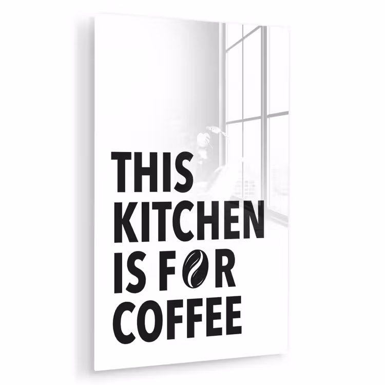 Quotes - Koffie - Bonen - Modern plexiglas 5mm klein -zzzproduct_nieuw
