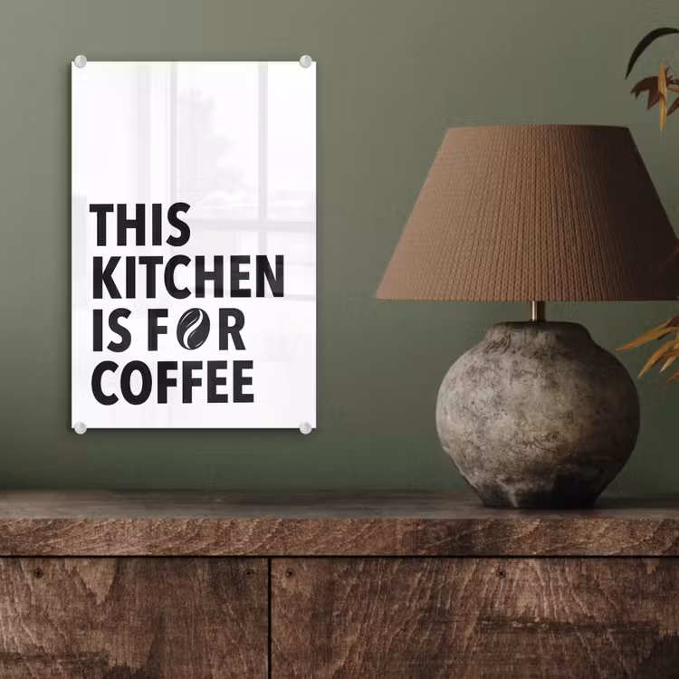 Quotes - Koffie - Bonen - Modern plexiglas 5mm klein -sfeer3