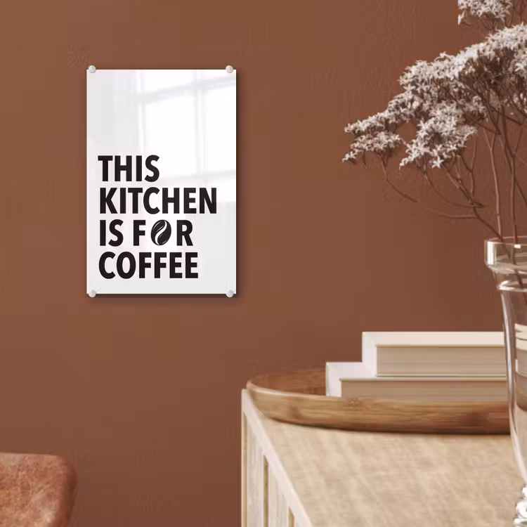 Quotes - Koffie - Bonen - Modern plexiglas 5mm klein -sfeer5