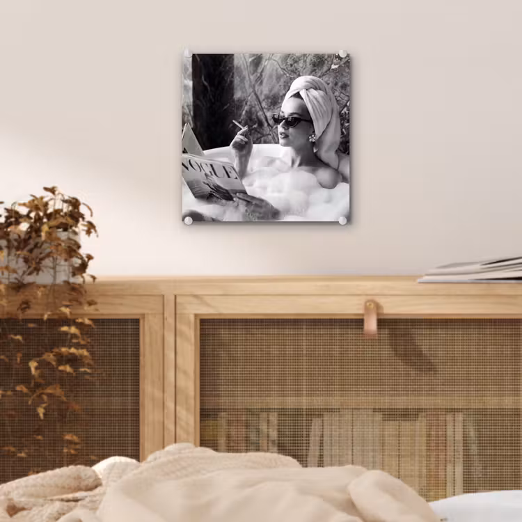 Relaxt - Bad - Zwart - Wit plexiglas 5mm klein -sfeer4