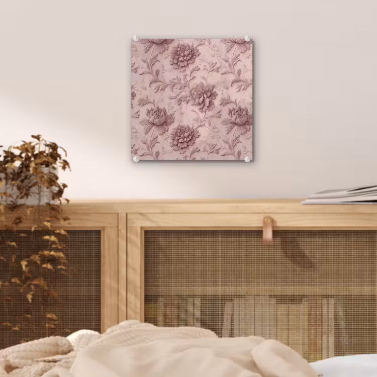 Reliëf - Pioenrozen - Roze plexiglas 5mm klein 11 -sfeer4