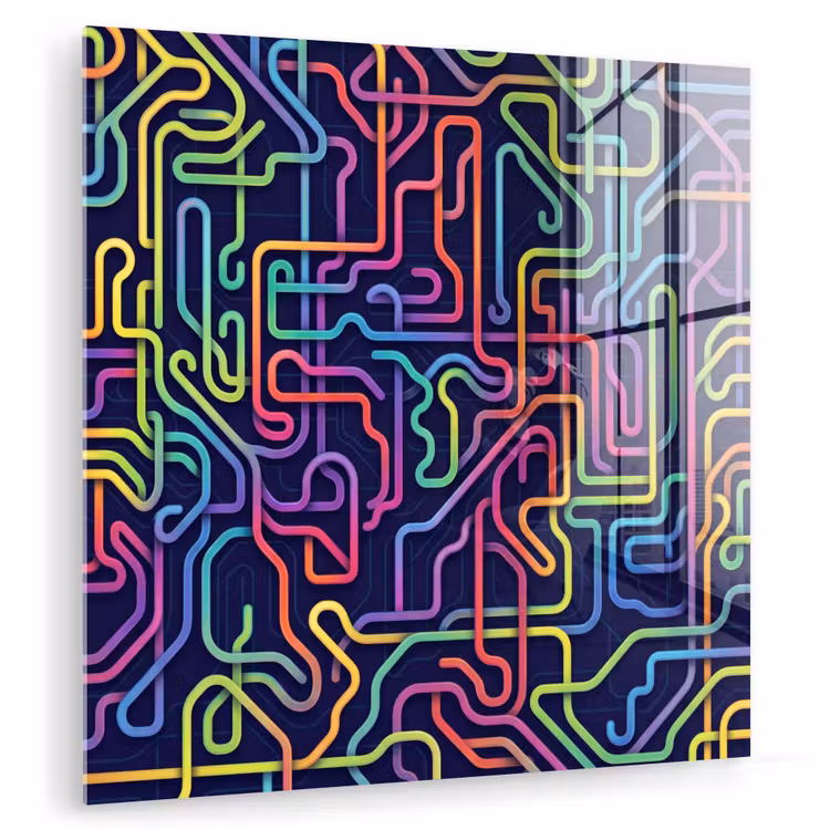 Retro - Abstract - Neon plexiglas 5mm klein -zzzproduct_nieuw