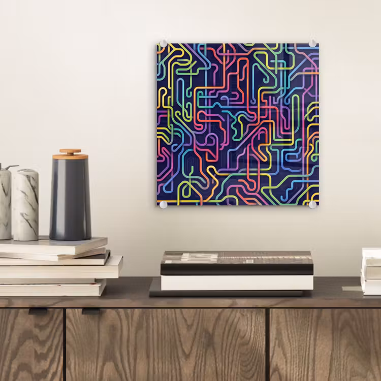 Retro - Abstract - Neon plexiglas 5mm klein -sfeer1