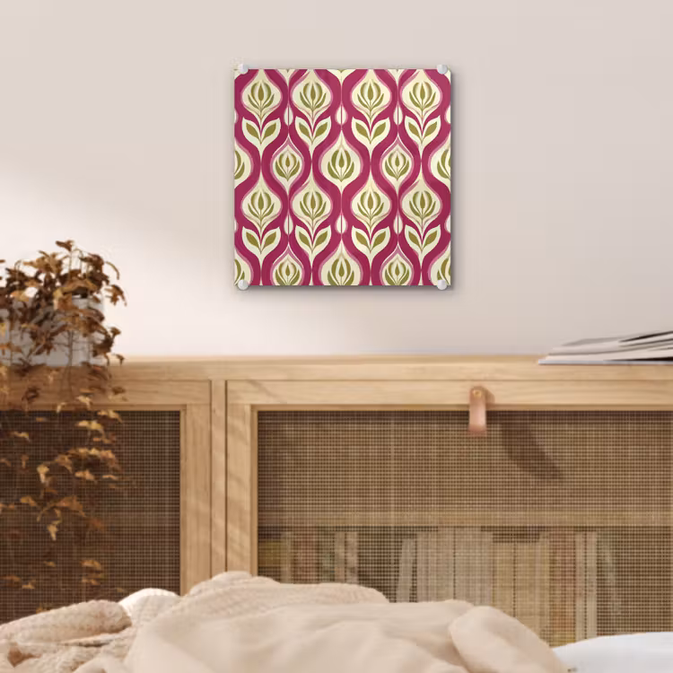 Retro - Floraal - Paars plexiglas 5mm klein 11 -sfeer4