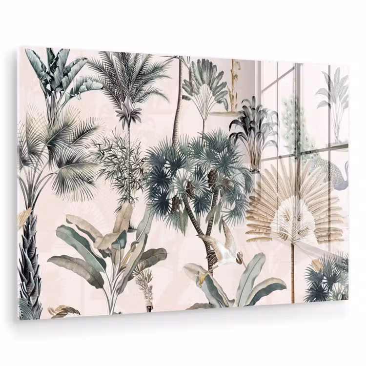 Retro - Jungle - Natuur - Dieren plexiglas 5mm klein -zzzproduct_nieuw