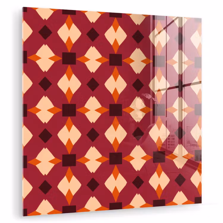 Retro - Patroon - Kleurrijk plexiglas 5mm klein 11 -zzzproduct_nieuw